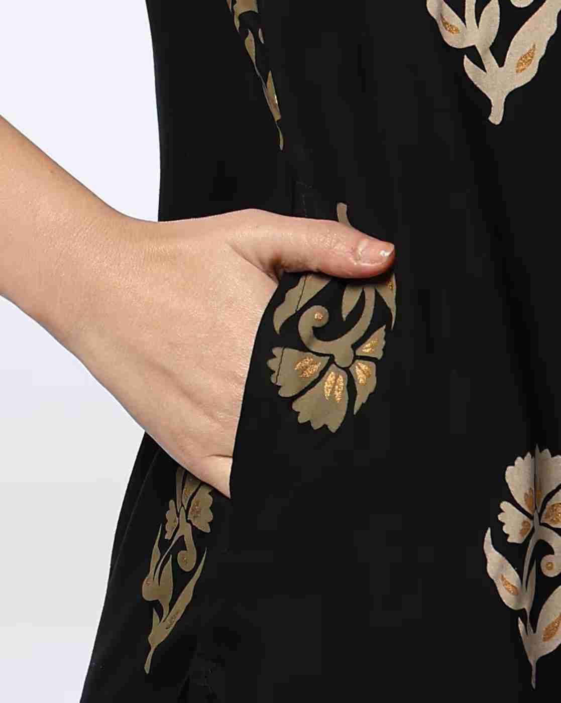 SIYAHI | Women Floral Print Straight Kurta|4