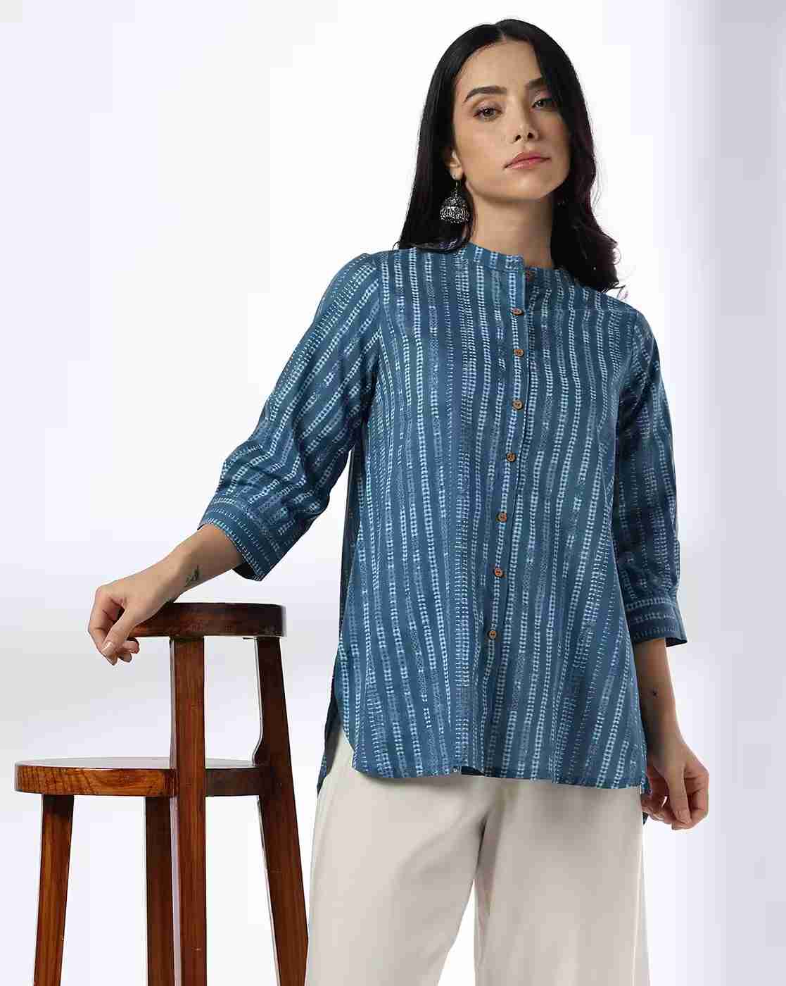 Women Striped Relaxed Fit Shirt