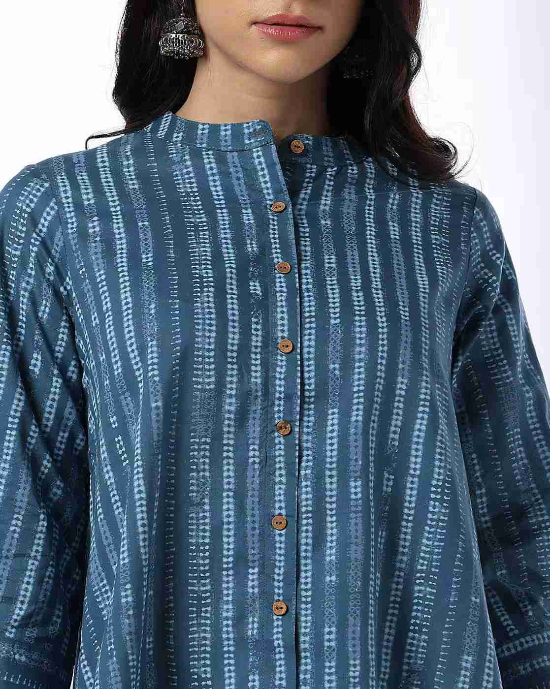 SIYAHI | Women Striped Relaxed Fit Shirt|3