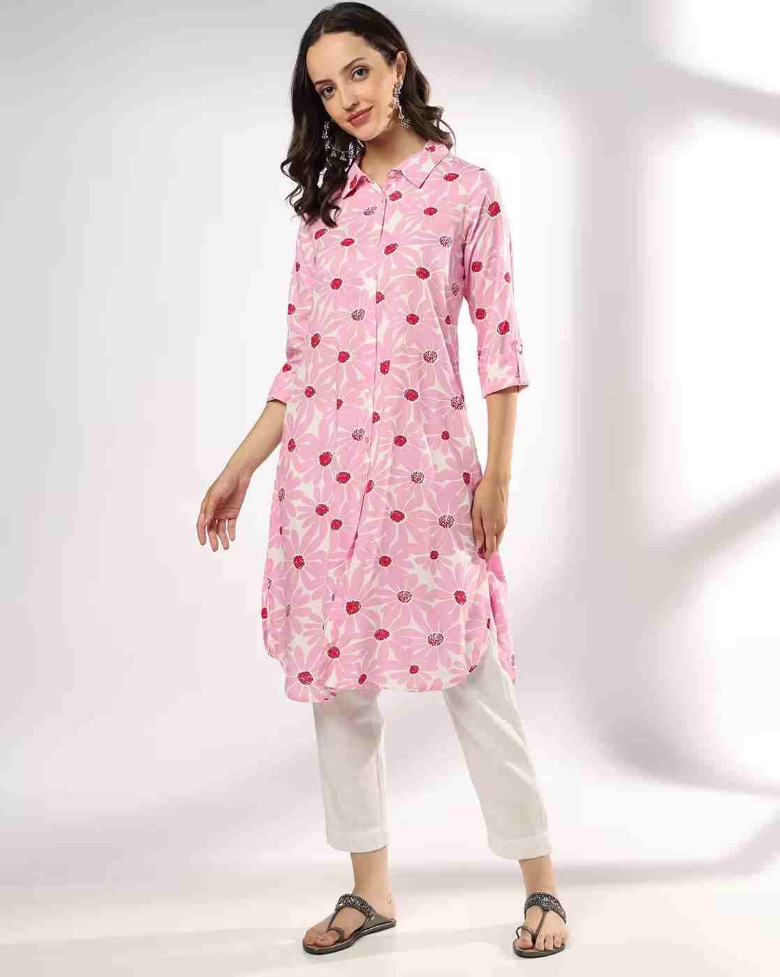 SIYAHI | Women All-Over Print Straight Kurta|0