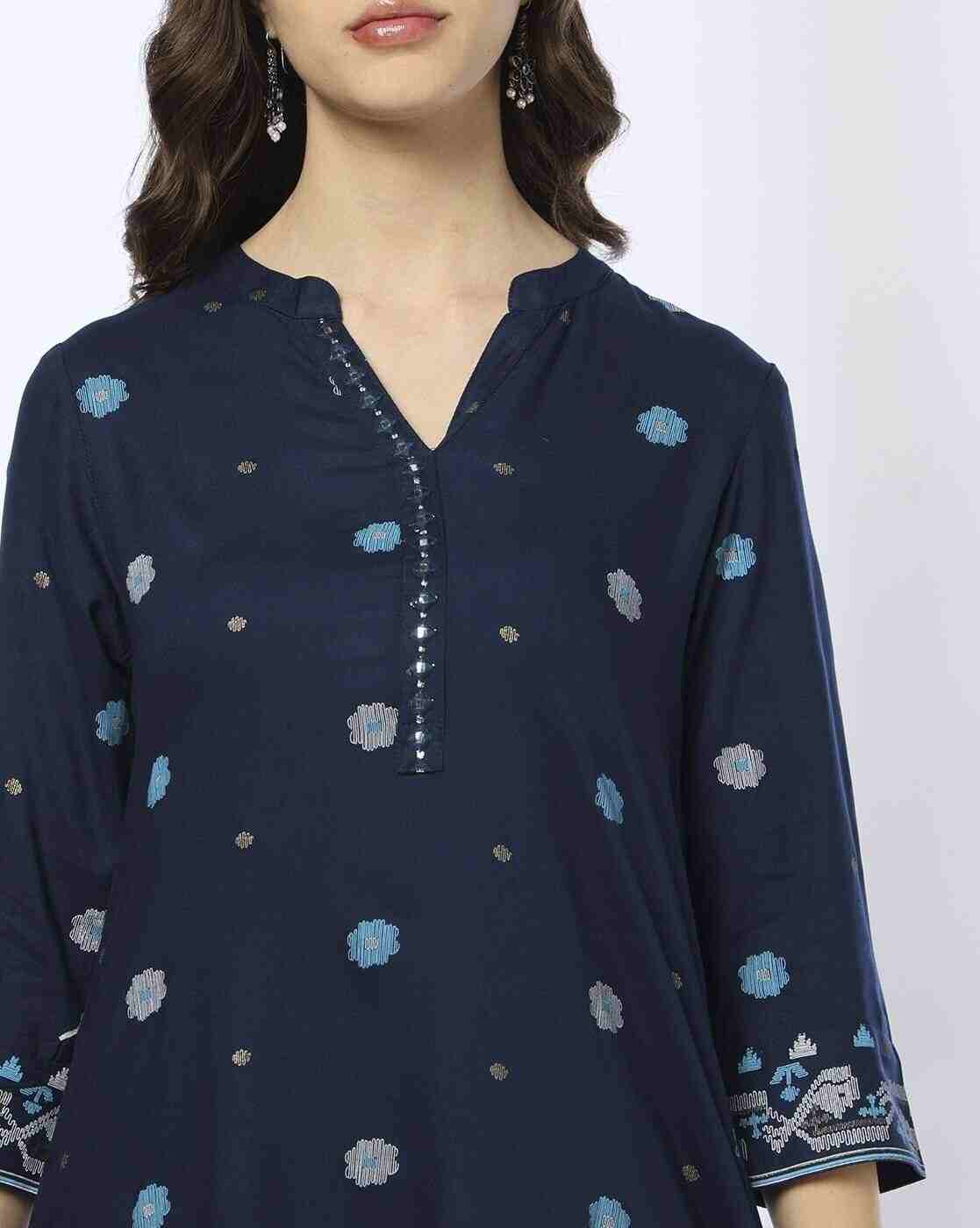 SIYAHI | Women Floral Print Straight Kurta|3