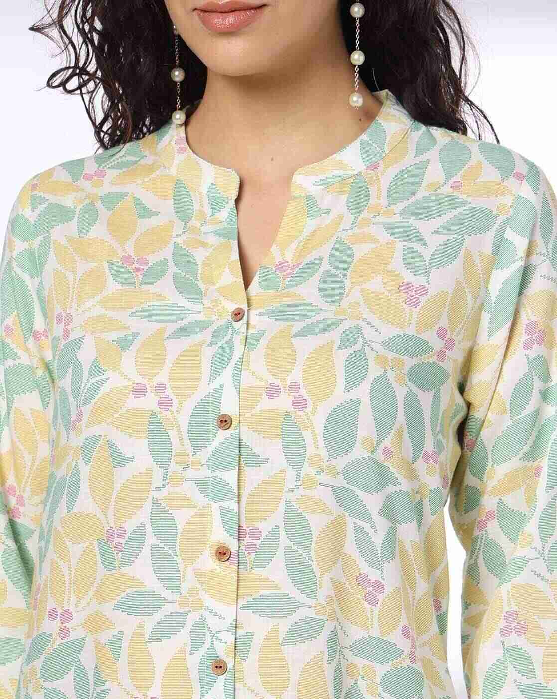 SIYAHI | Women Floral Print Straight Kurta|4