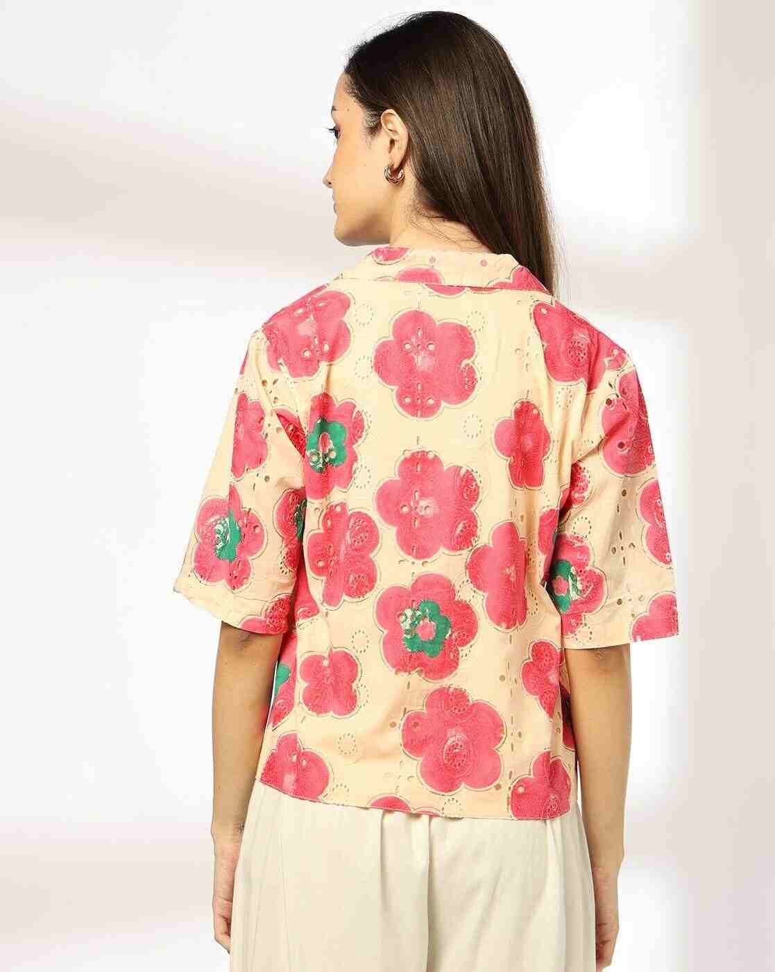 SIYAHI | Women Floral Print Relaxed Fit Shirt|2