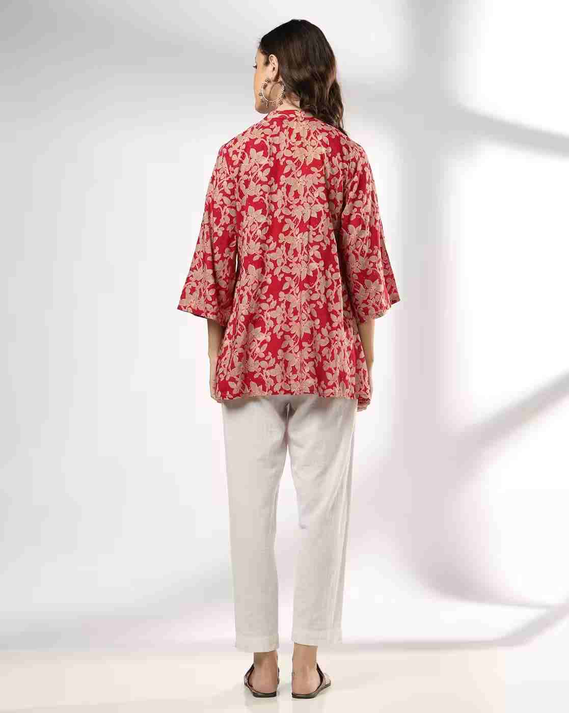 SIYAHI | Women Floral Print Relaxed Fit Top|2