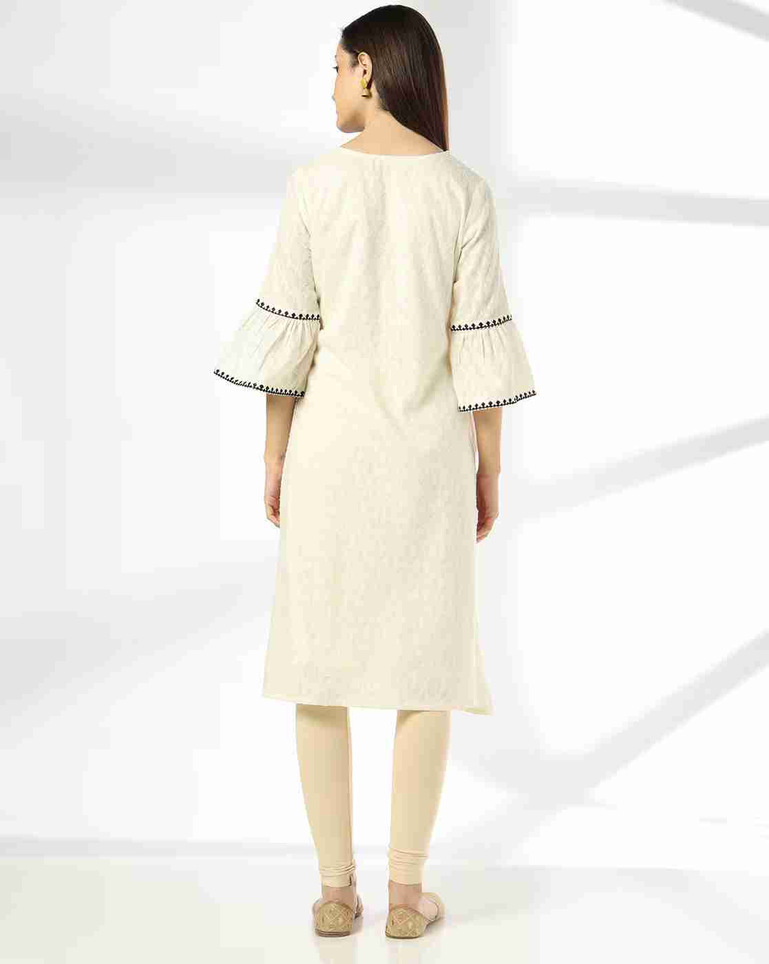 SIYAHI | Women Embroidered Flared Kurta|2