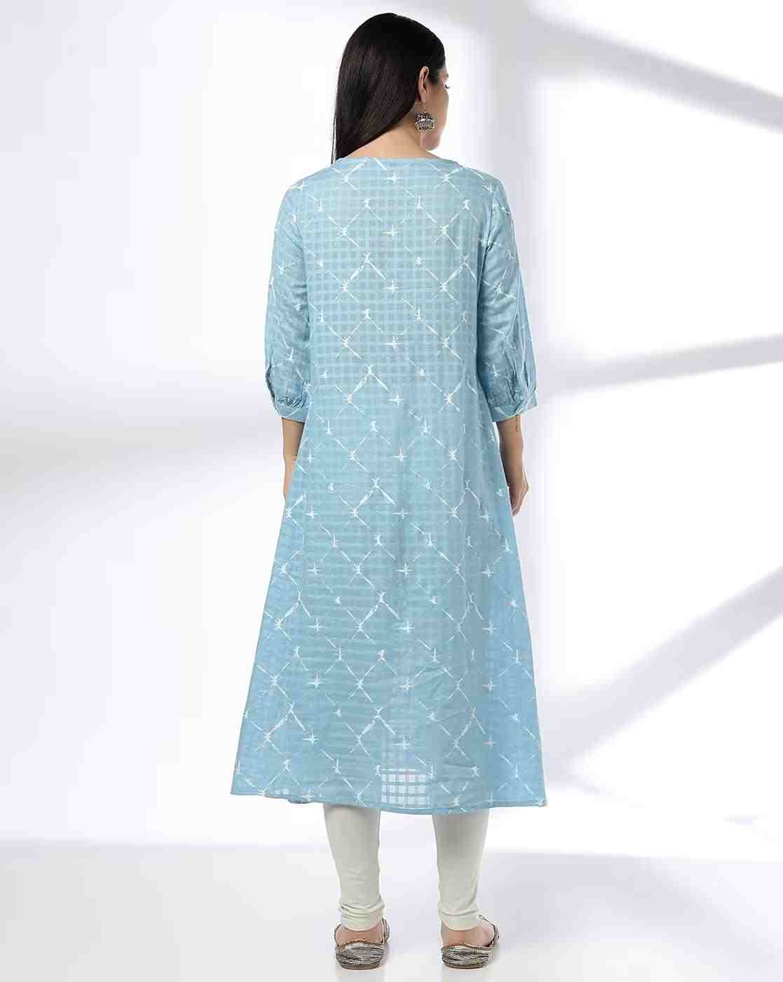 SIYAHI | Women Embroidered Flared Kurta|2
