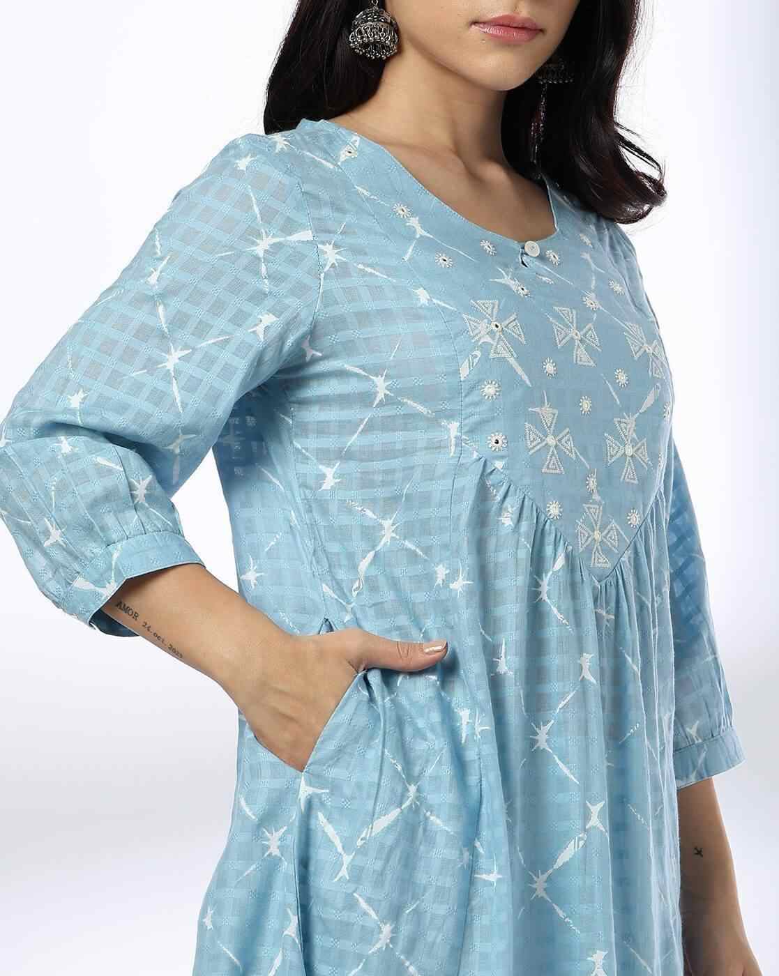 SIYAHI | Women Embroidered Flared Kurta|3