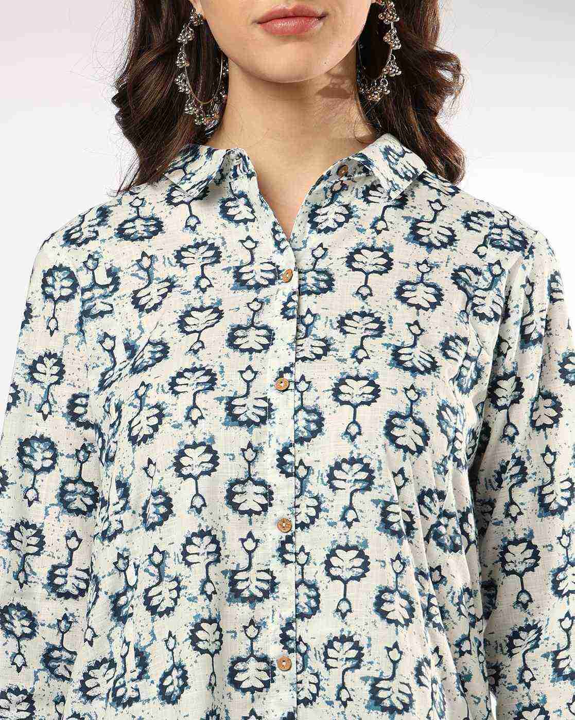 SIYAHI | Women Floral Print Straight Kurta with Palazzos|3