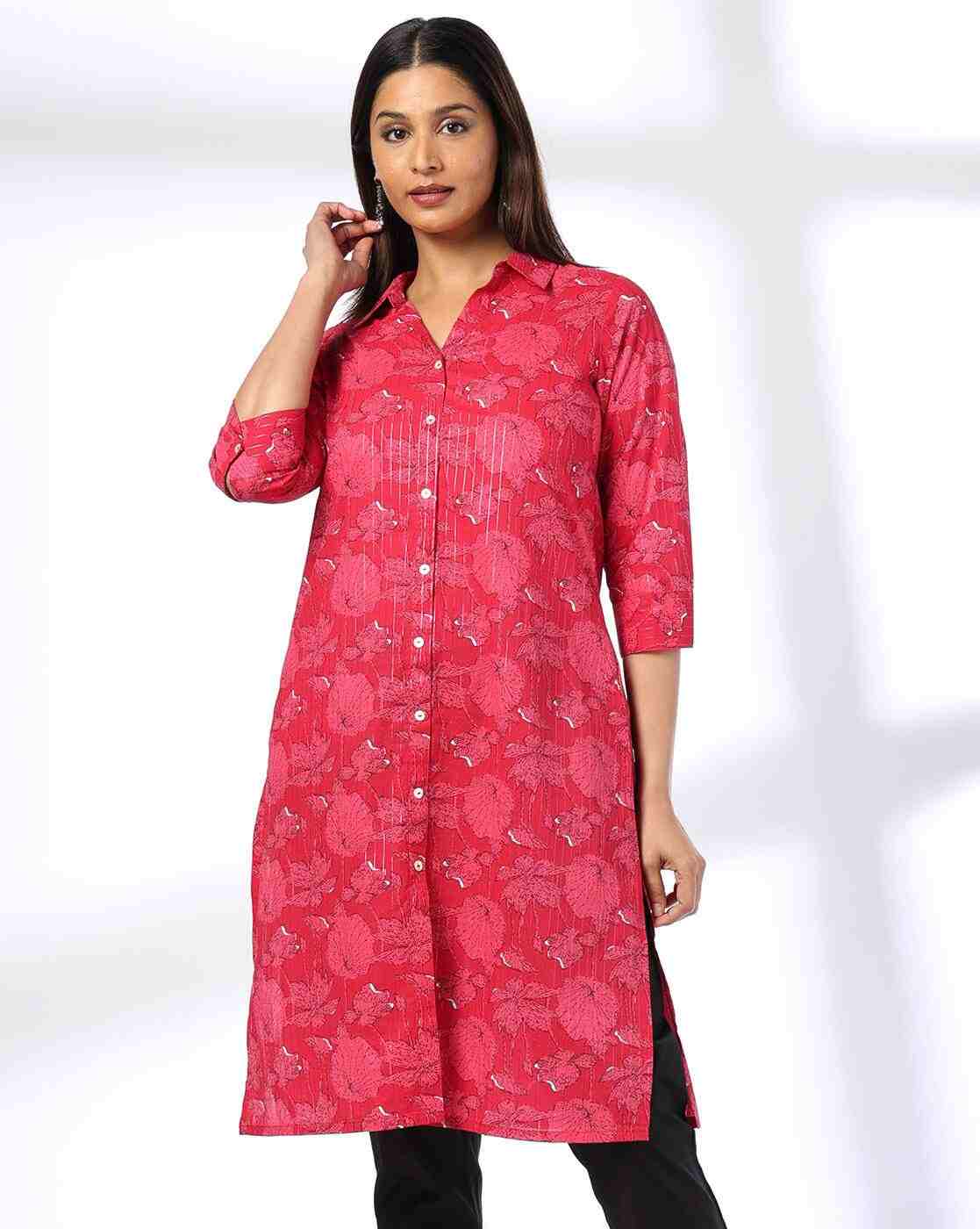 SIYAHI | Women Floral Print Straight Kurta|0