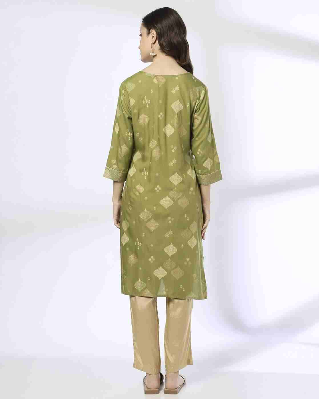 SIYAHI | Women Printed Straight Kurta|2