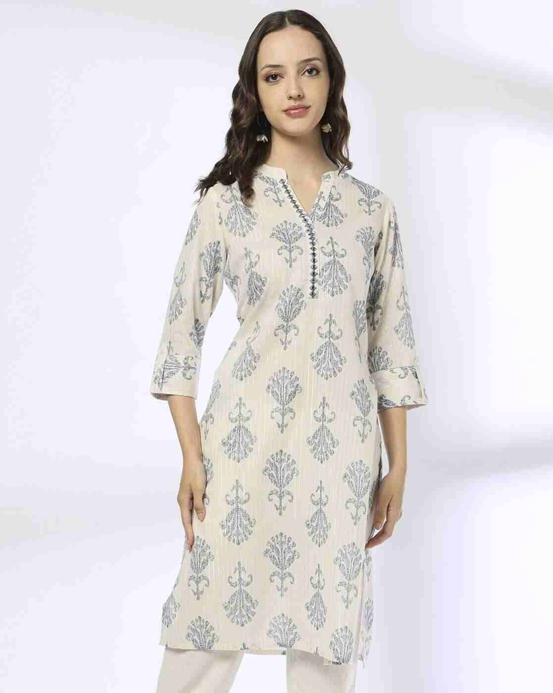 SIYAHI | Women Printed Straight Kurta|0