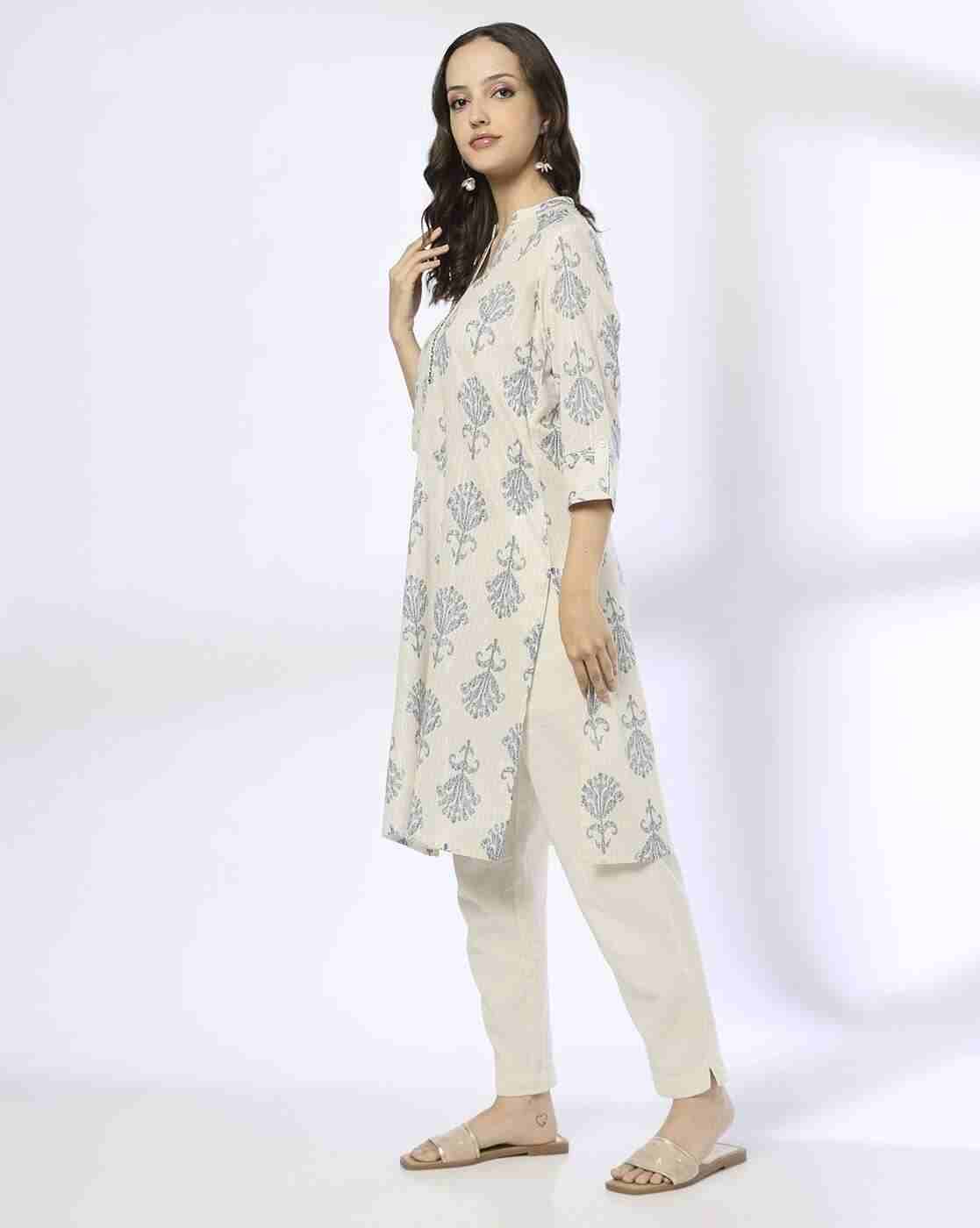 SIYAHI | Women Printed Straight Kurta|1