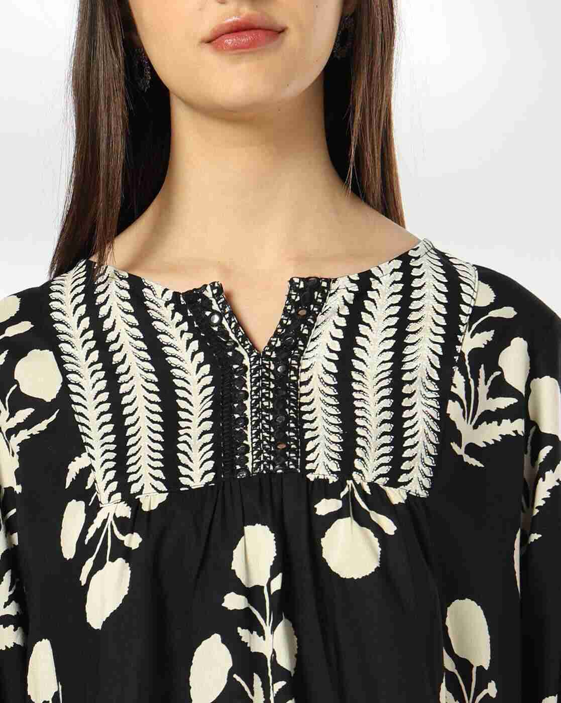SIYAHI | Women Floral Print Relaxed Fit Tunic|3