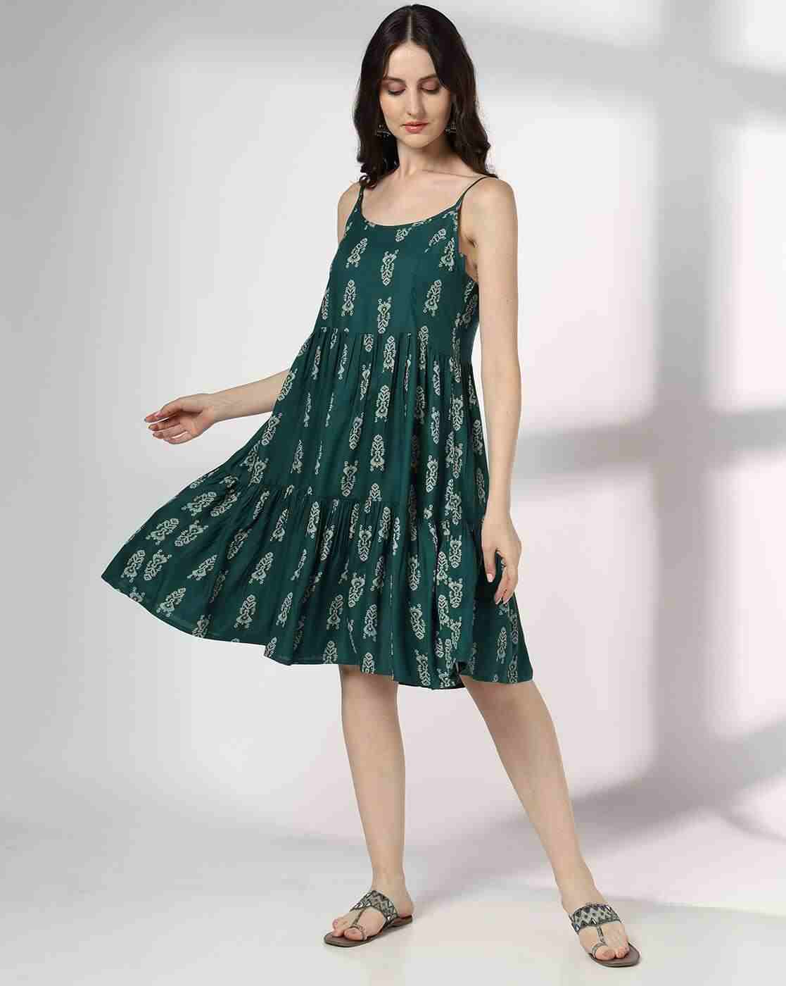 SIYAHI | Women Ikat Print A-Line Dress with Jacket|3