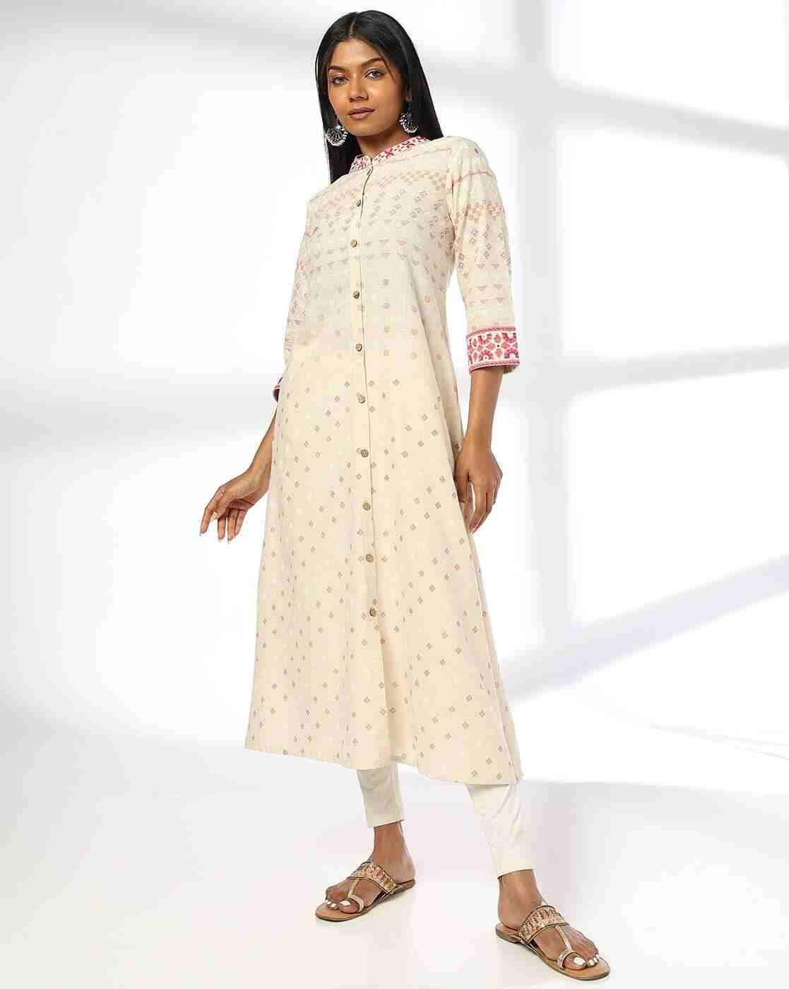 SIYAHI | Women Embroidered A-Line Kurta|0