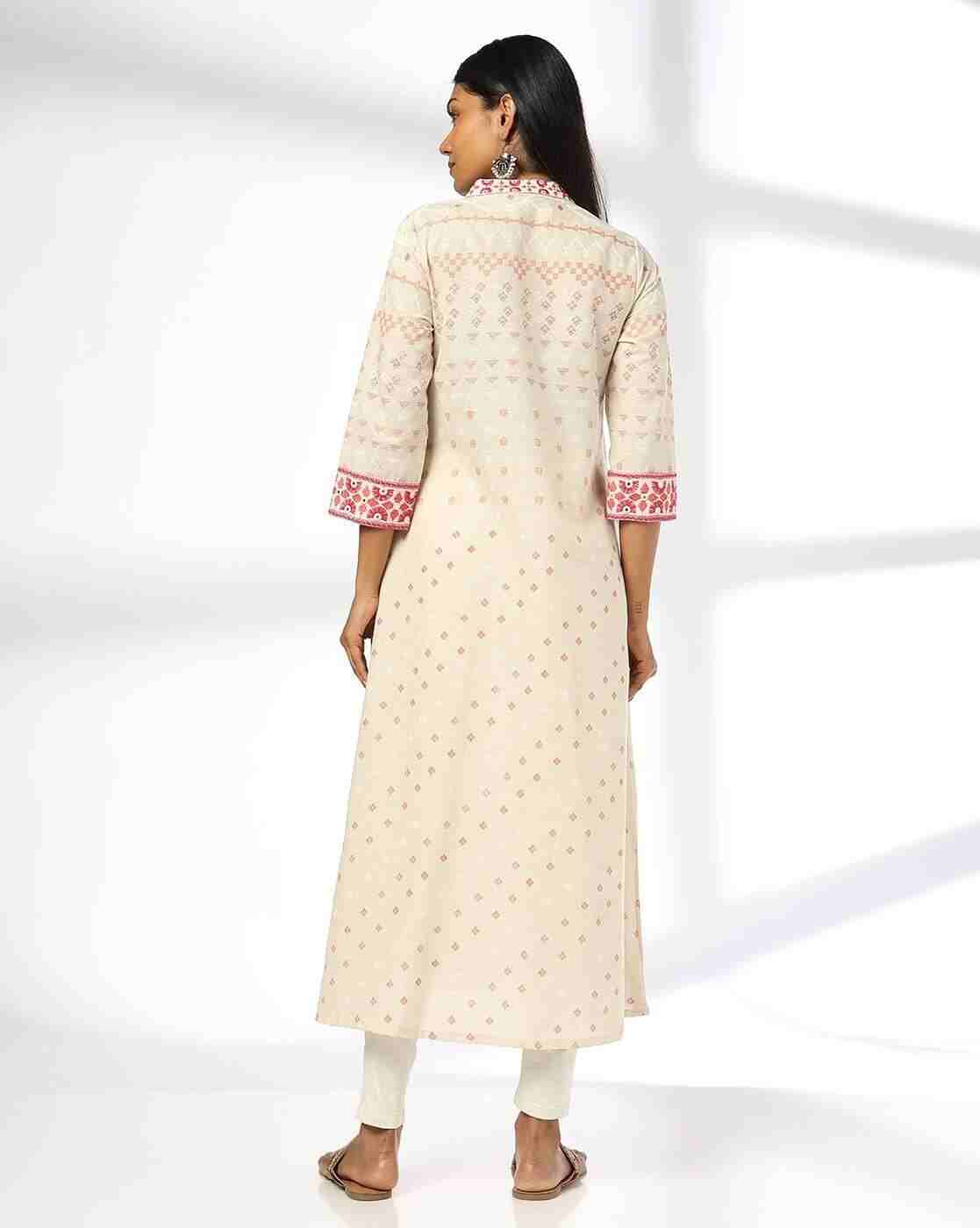 SIYAHI | Women Embroidered A-Line Kurta|2