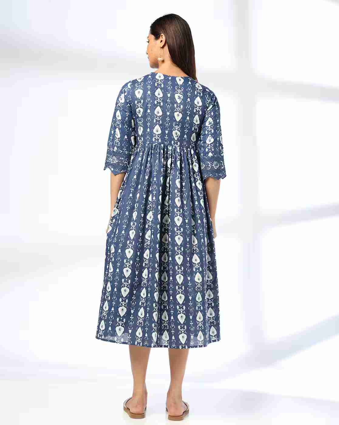 SIYAHI | Women Printed Fit & Flare Dress|2