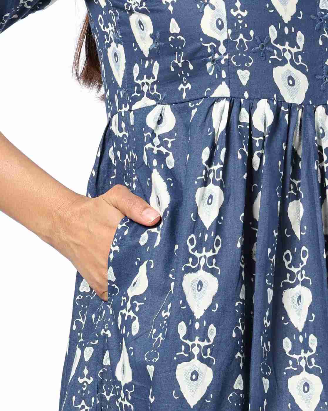 SIYAHI | Women Printed Fit & Flare Dress|4