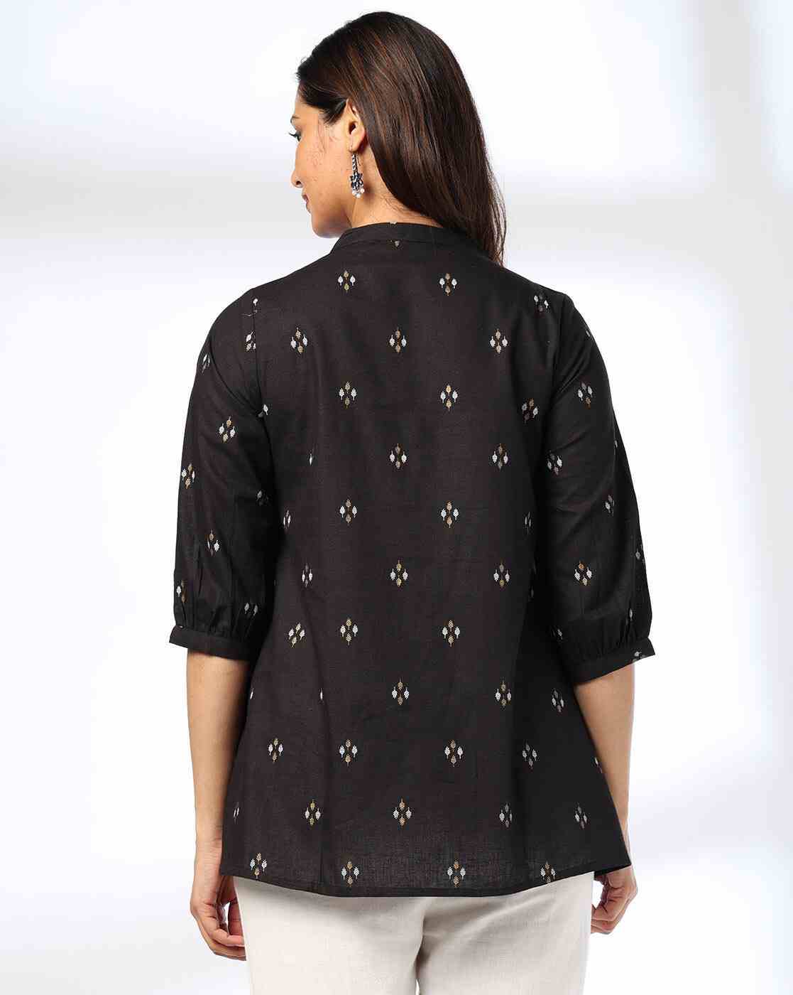 SIYAHI | Women Embroidered Relaxed Fit Top|2