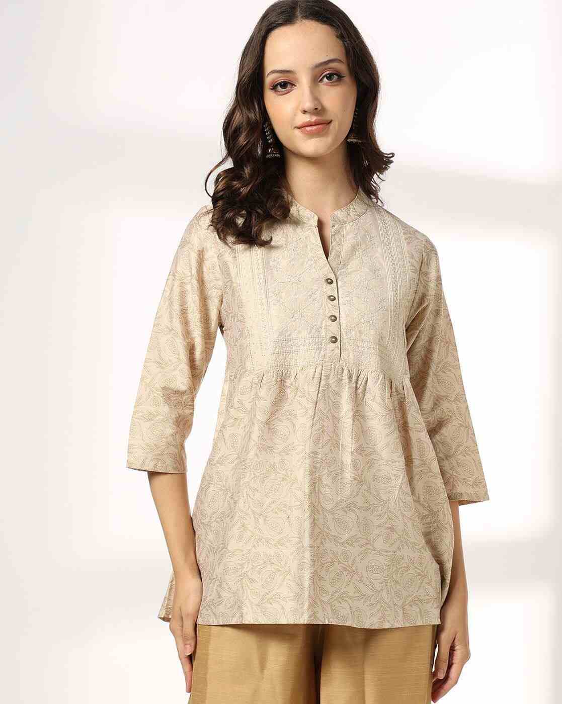Women All-Over Floral Print Relaxed Fit Tunic