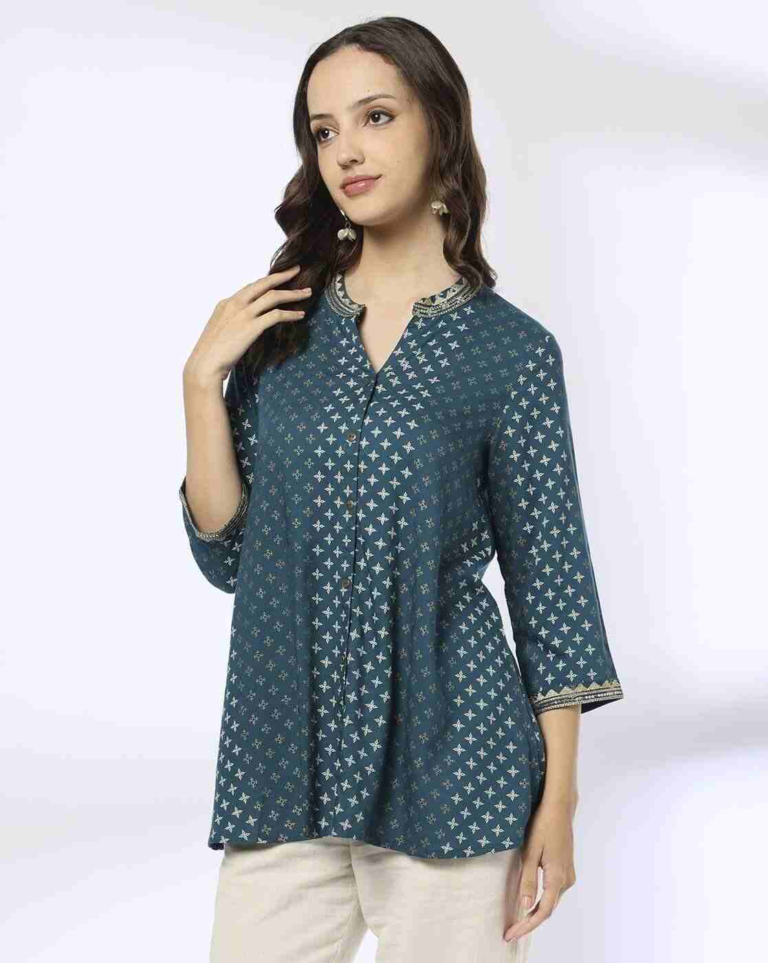SIYAHI | Women Printed Regular Fit Tunic|0