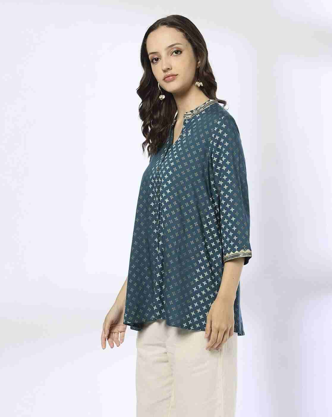 SIYAHI | Women Printed Regular Fit Tunic|1