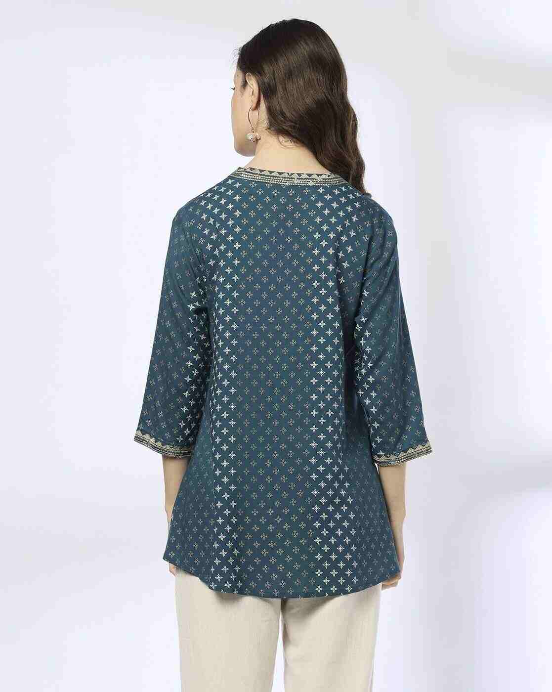 SIYAHI | Women Printed Regular Fit Tunic|2