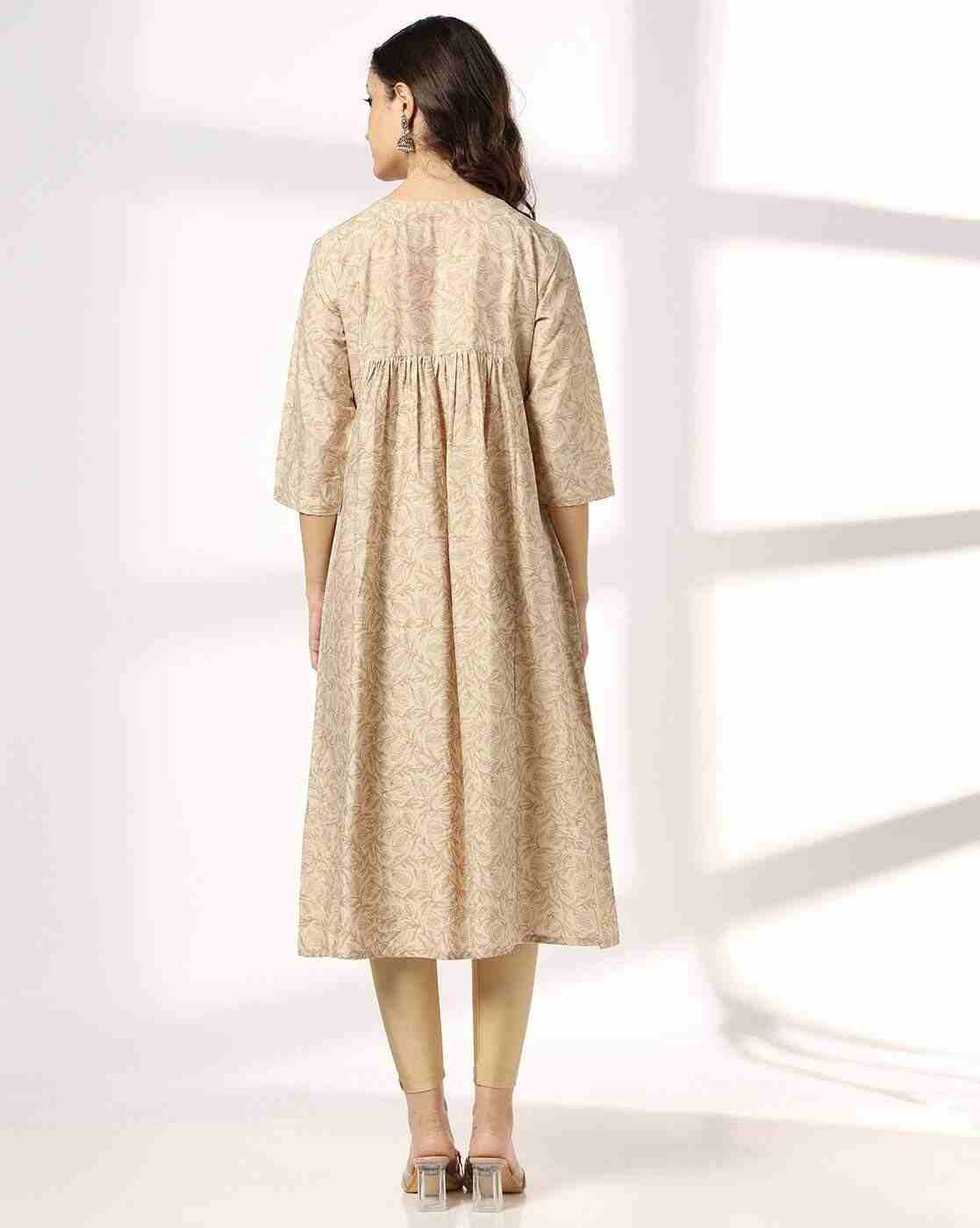 SIYAHI | Women Floral Print Flared Kurta with Insert Pocket|3