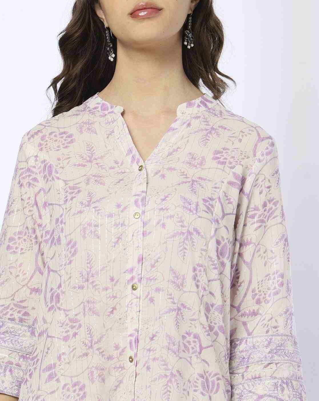 SIYAHI | Women Floral Print A-Line Kurta|3