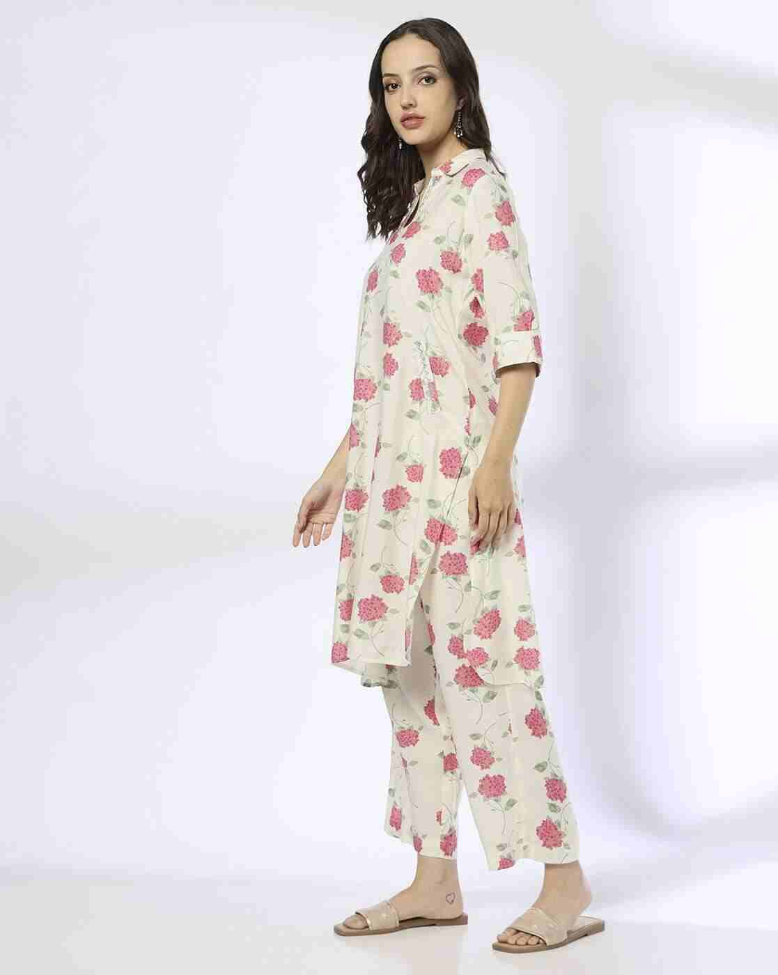 SIYAHI | Women Floral Print Kurta & Pants Set|1