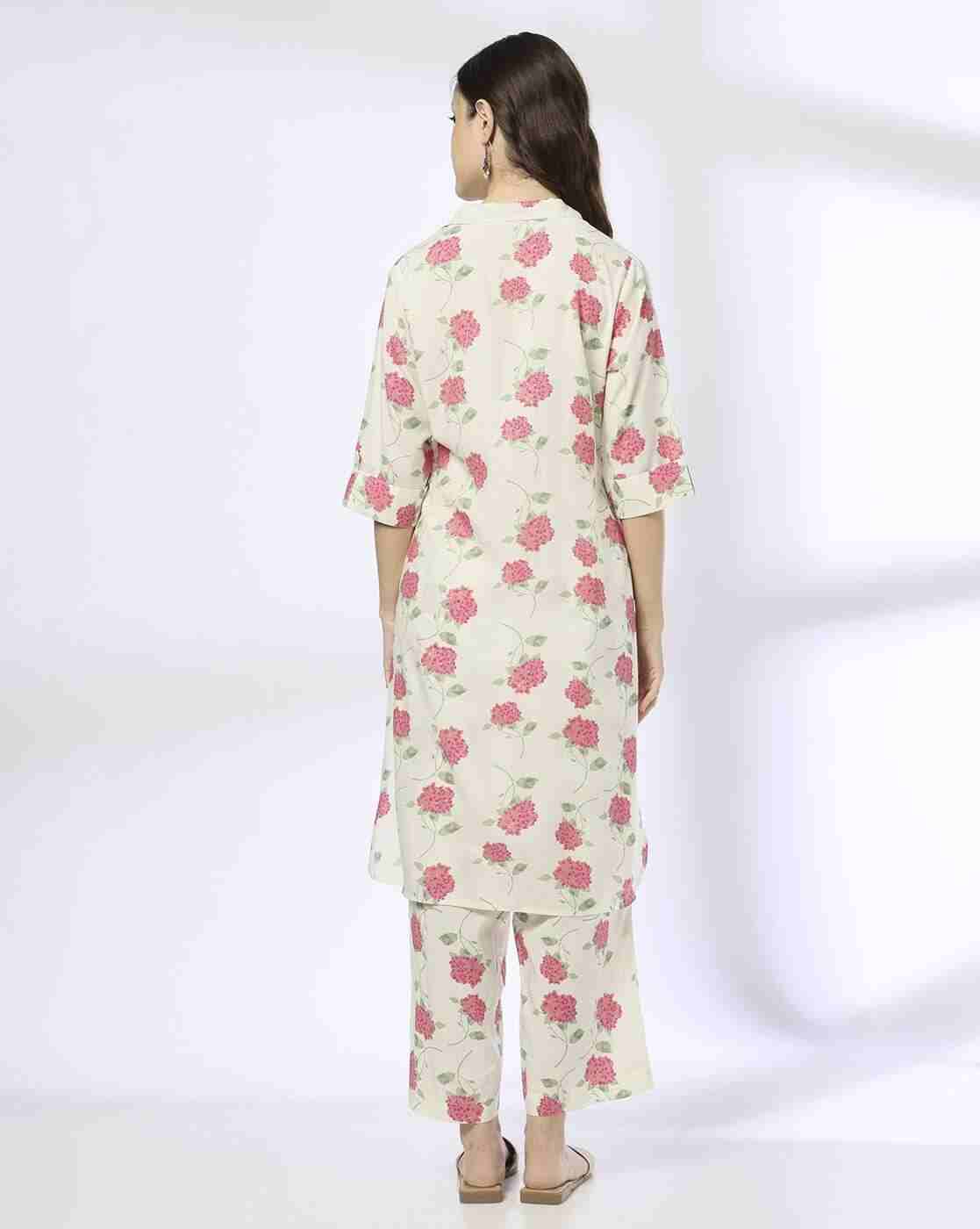 SIYAHI | Women Floral Print Kurta & Pants Set|2