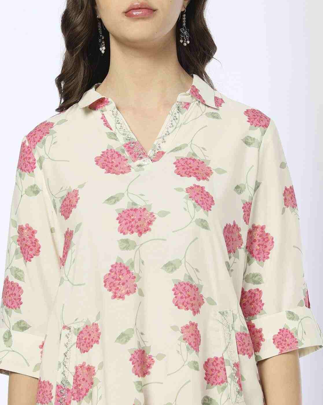 SIYAHI | Women Floral Print Kurta & Pants Set|3