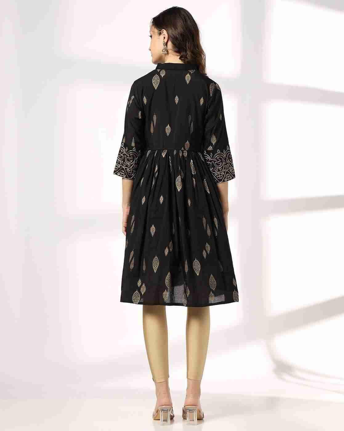 SIYAHI | Women Printed A-Line Dress with Insert Pocket|2
