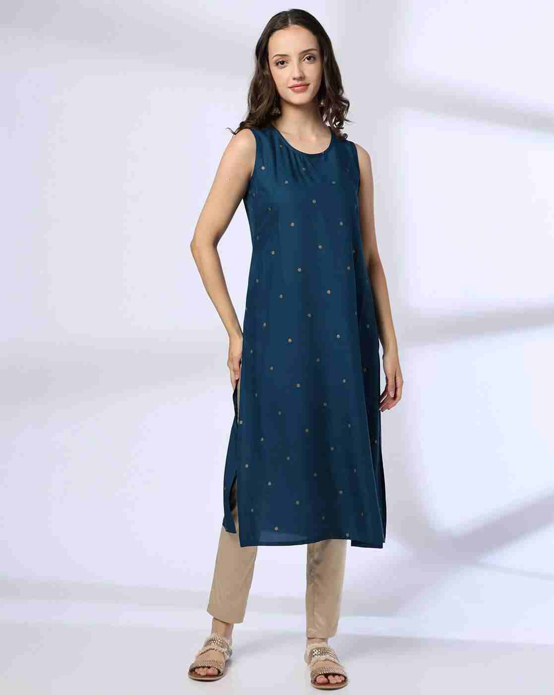 SIYAHI | Women Printed Layered A-Line Kurta|3