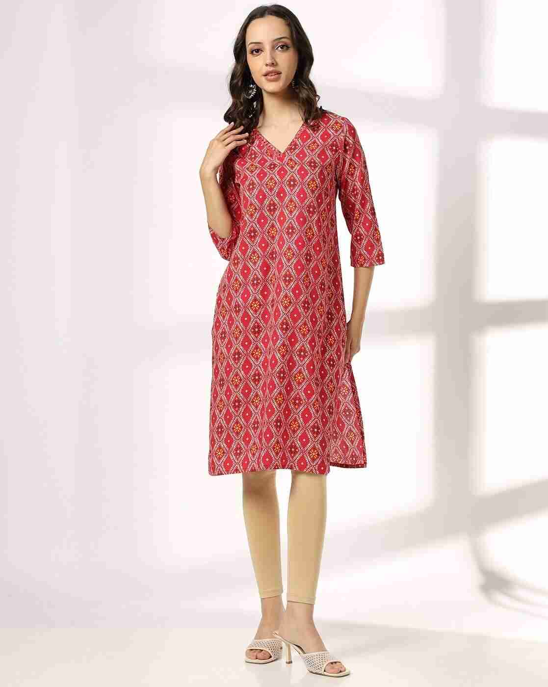 SIYAHI | Women Geometric Print Straight Kurta|3