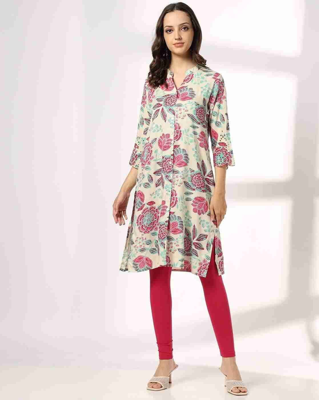 SIYAHI | Women Floral Print Straight Kurta|3