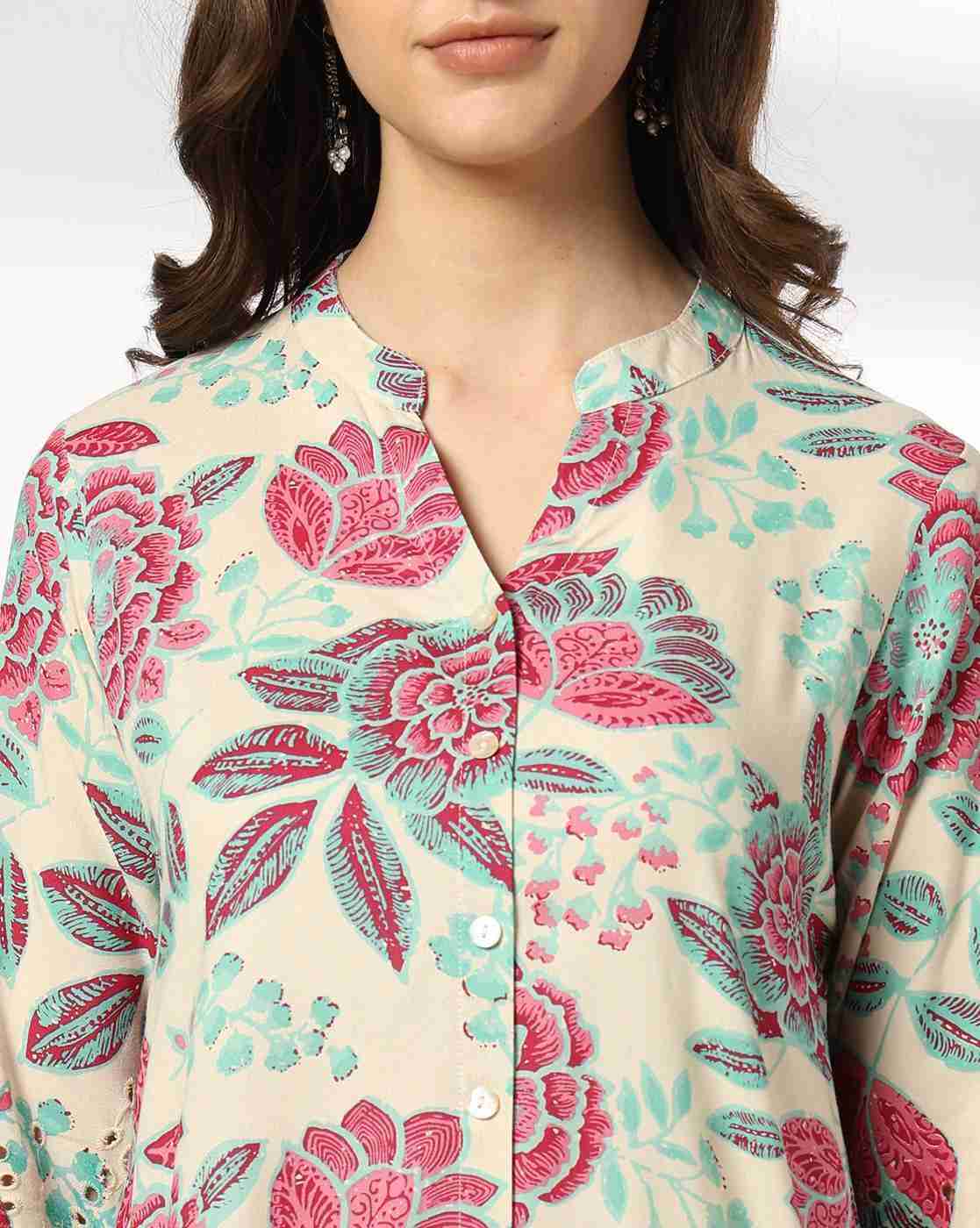 SIYAHI | Women Floral Print Straight Kurta|4