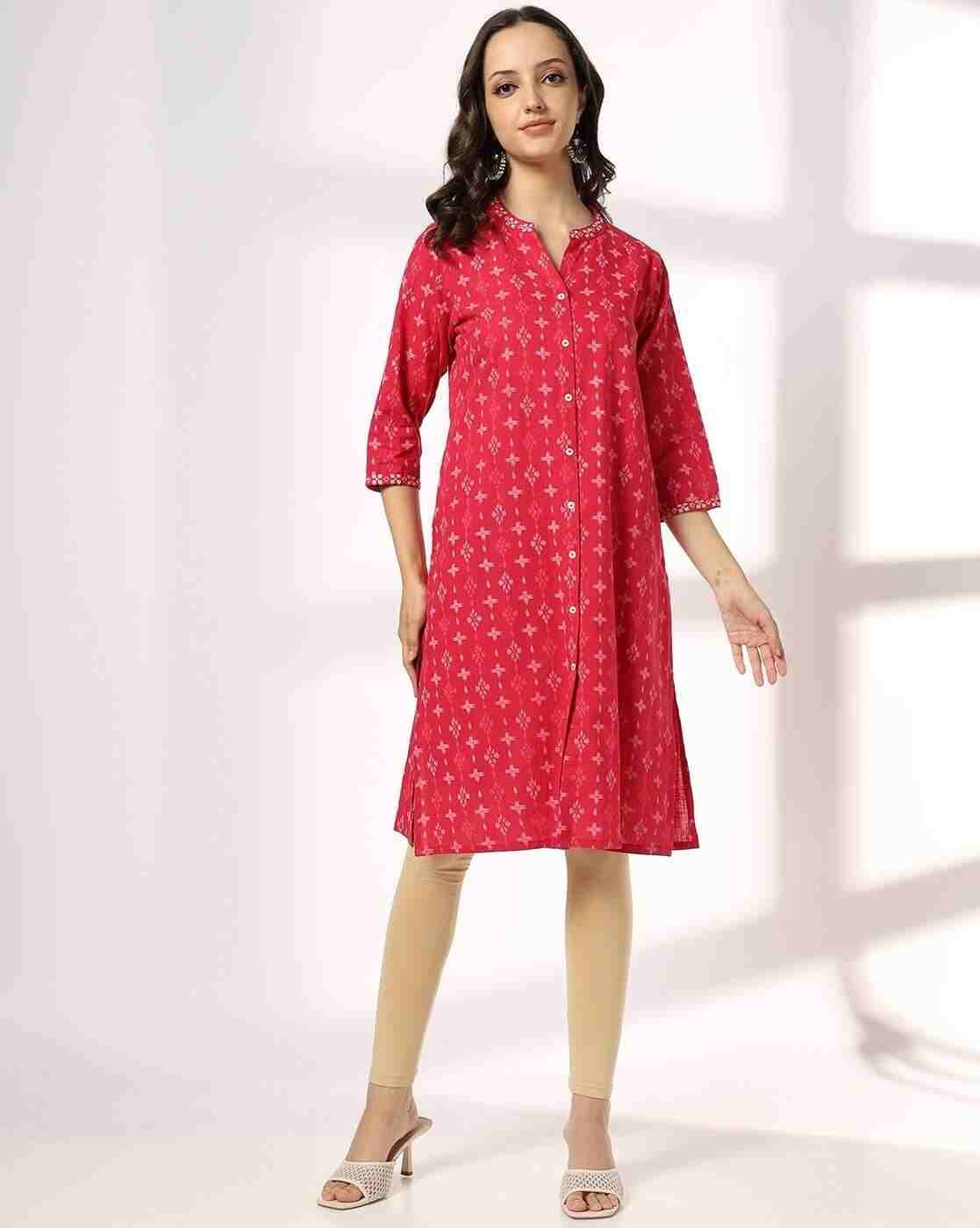 SIYAHI | Women Geometric Print Straight Kurta|3