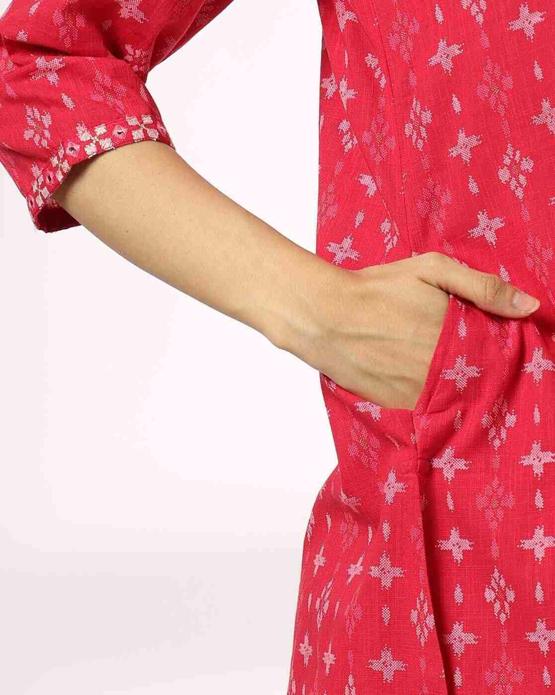 SIYAHI | Women Geometric Print Straight Kurta|5