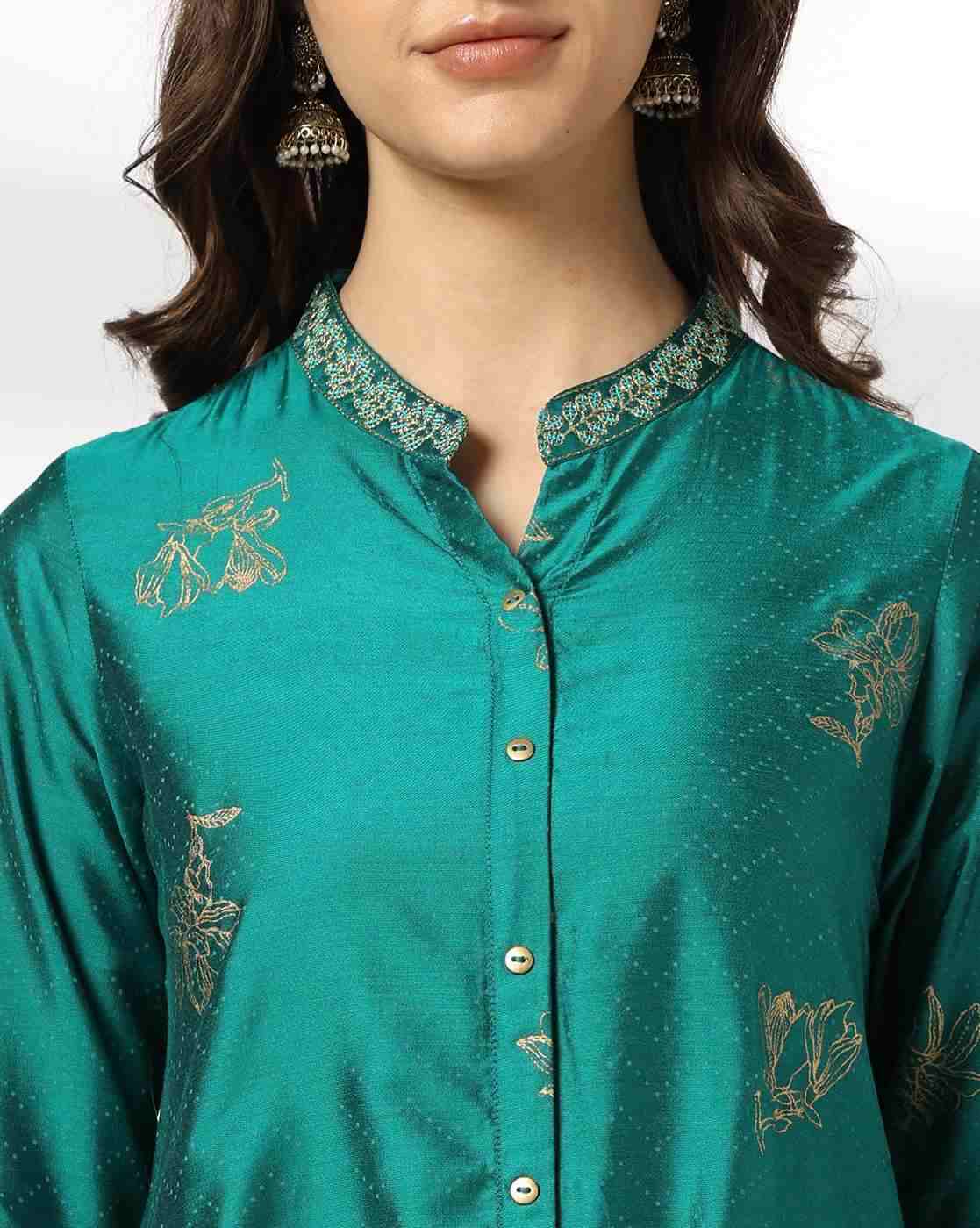 SIYAHI | Women Embroidered Straight Kurta with Insert Pocket|4