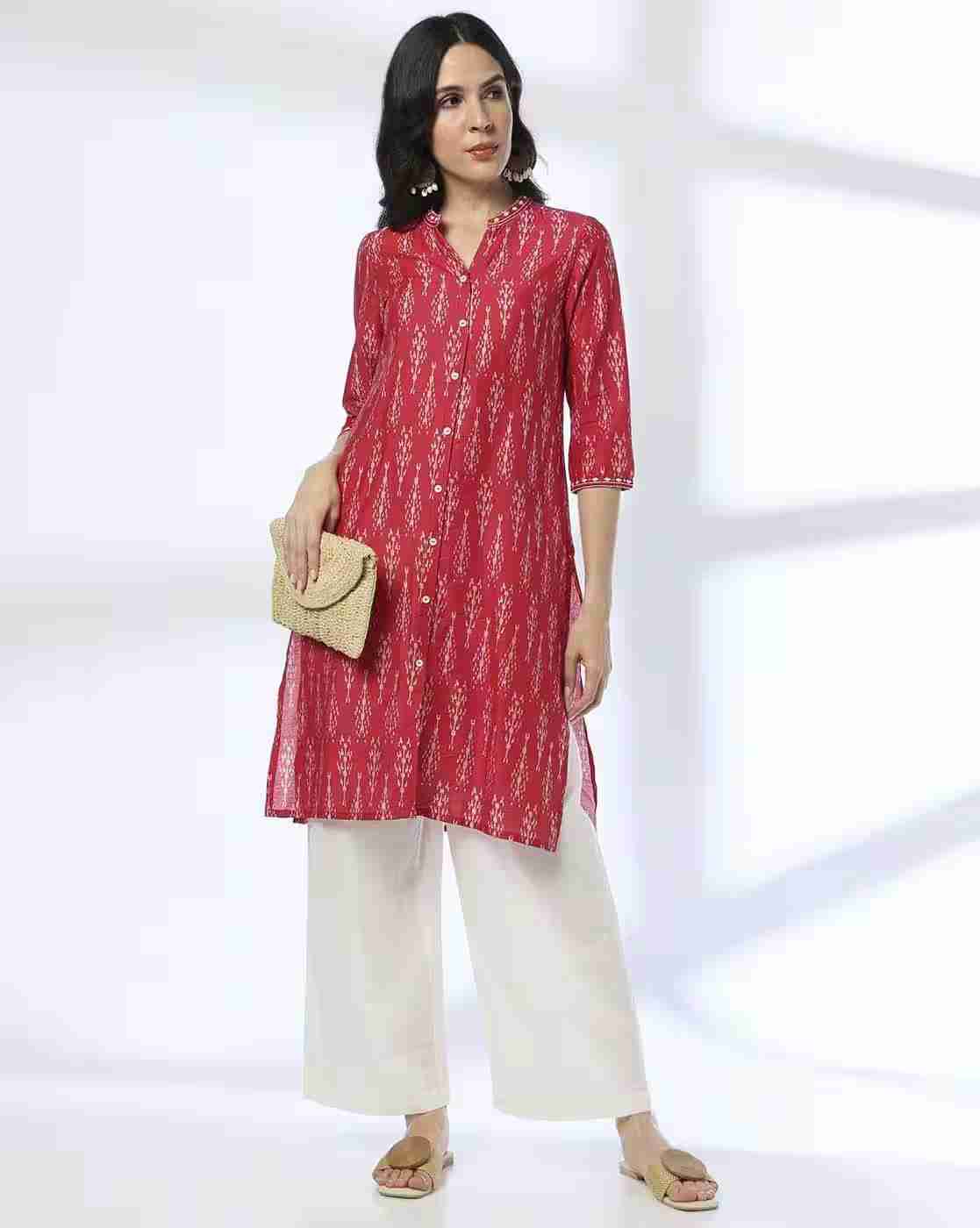 SIYAHI | Women Button Down Straight Kurta|0