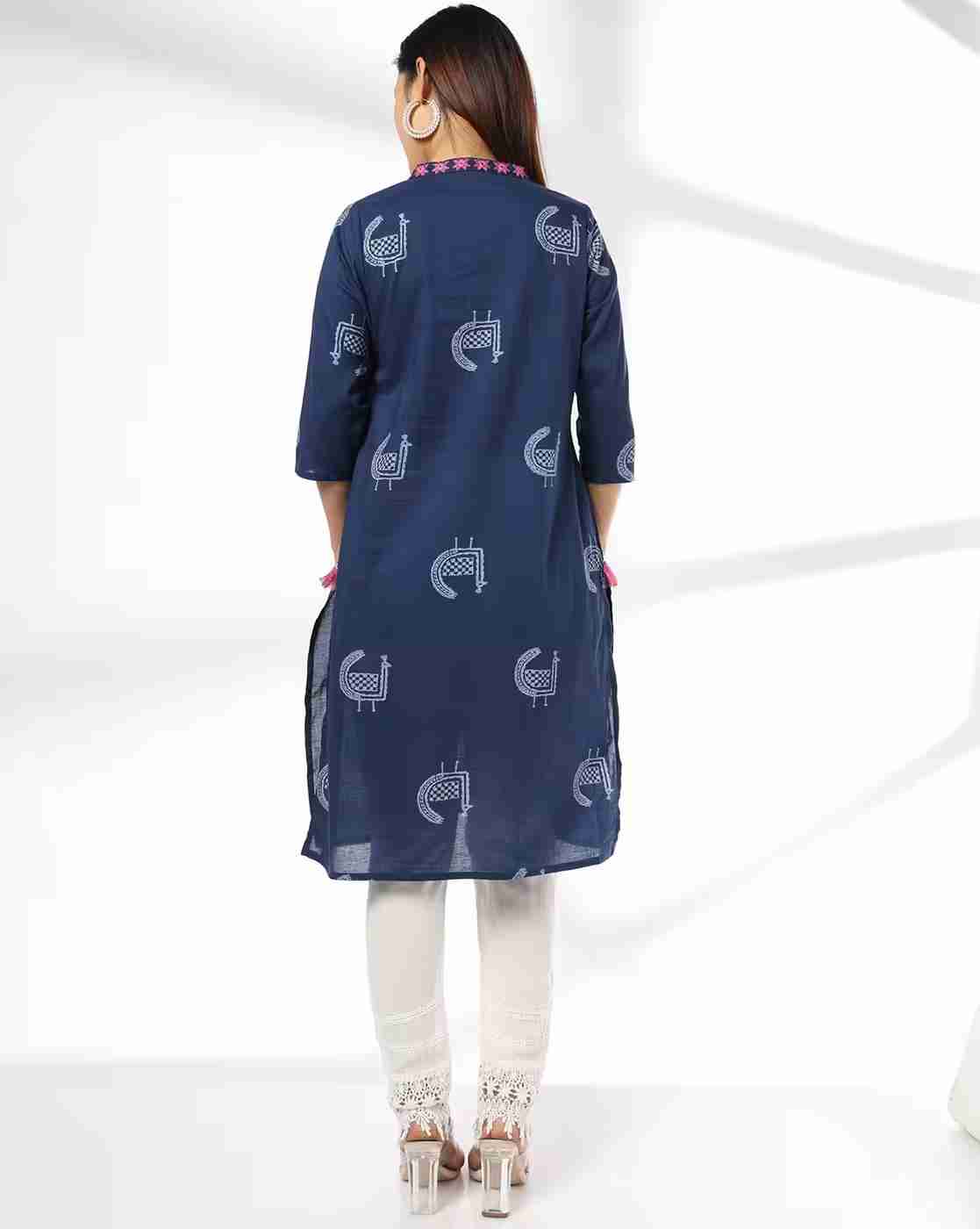 SIYAHI | Women Printed Straight Kurta|2