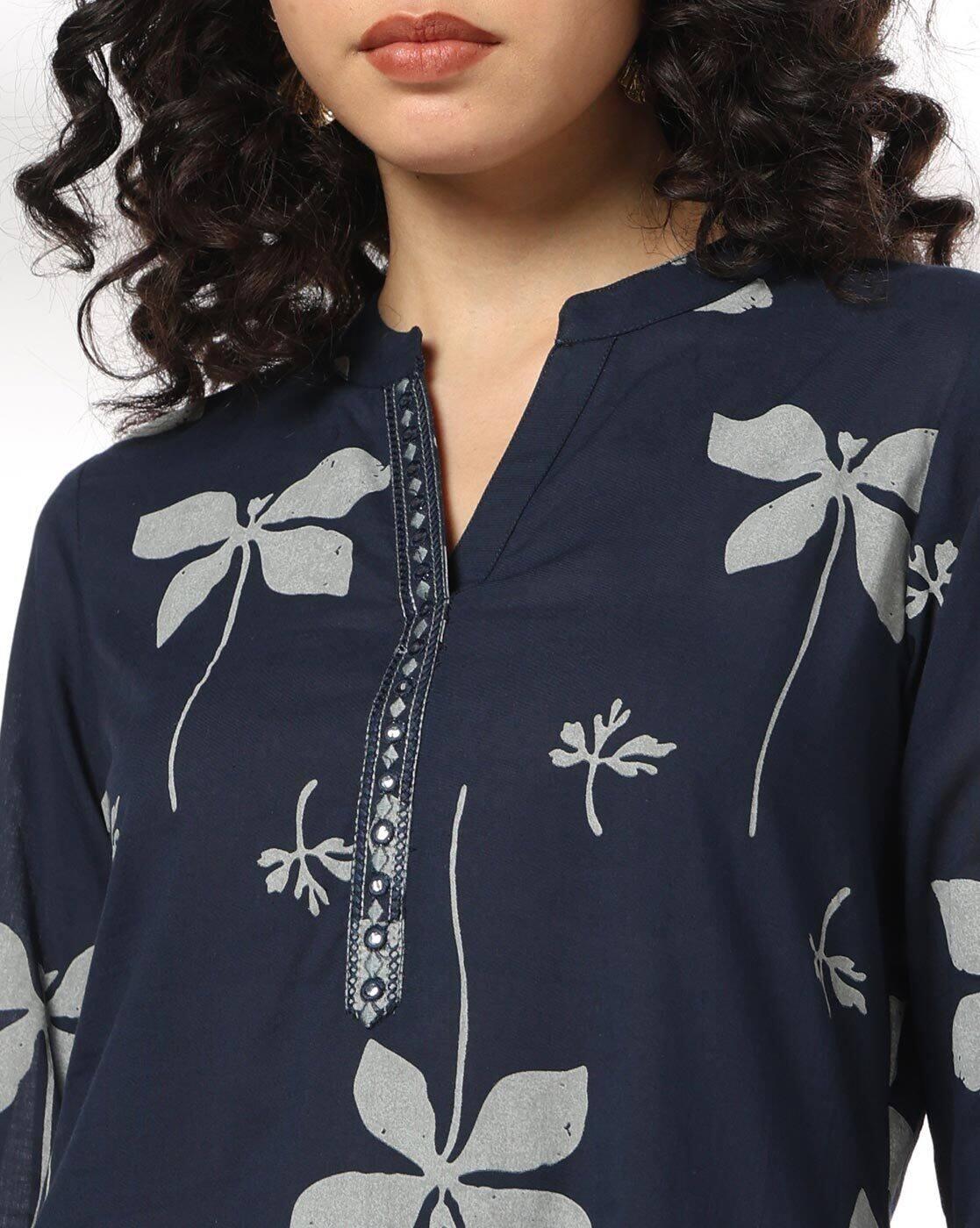 SIYAHI | Women Floral Print Straight Kurta|3