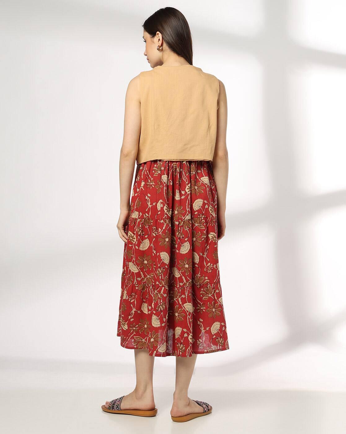 SIYAHI | Women Floral Print Fit & Flare Dress with Jacket|2