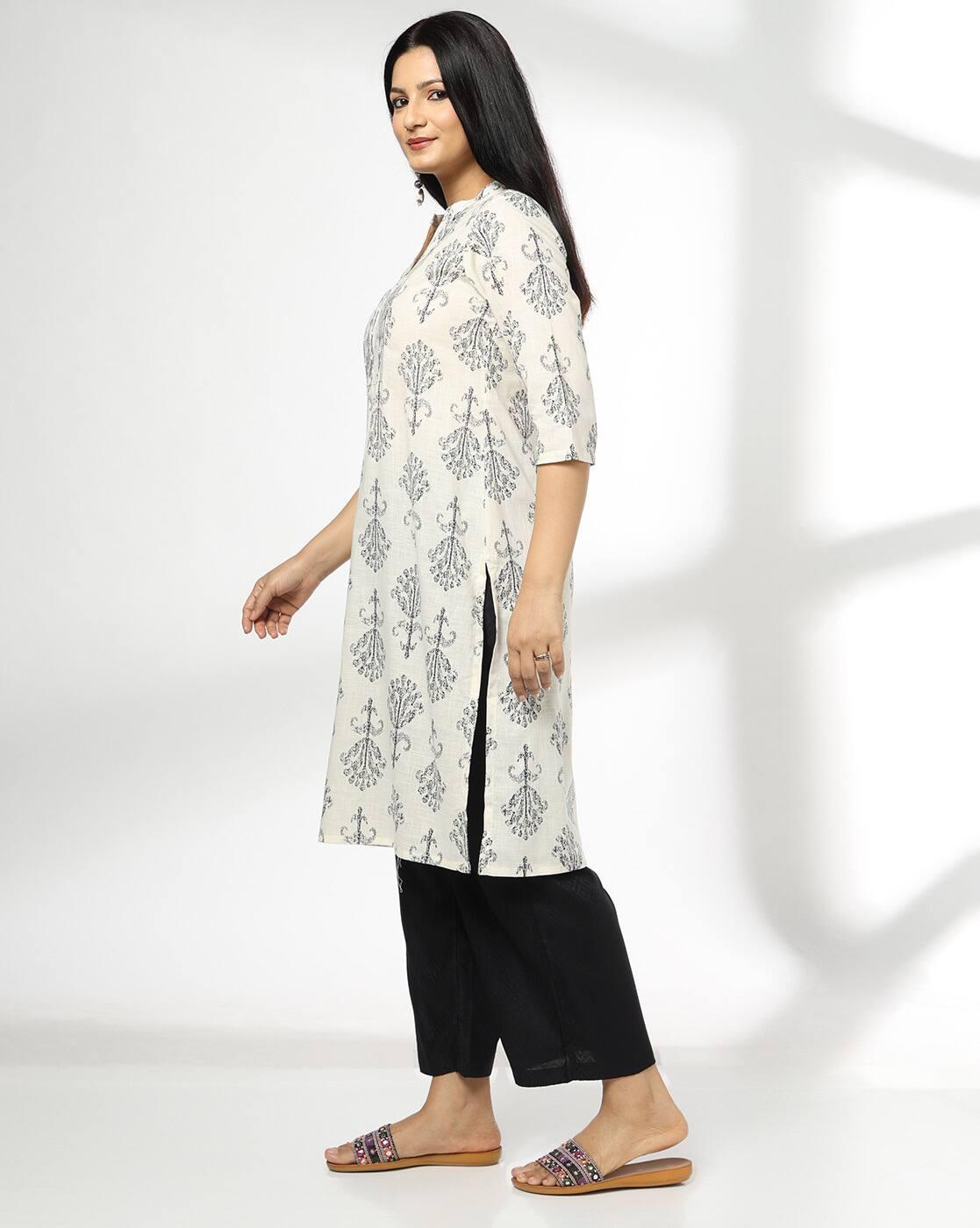SIYAHI | Women Embroidered Straight Kurta|1