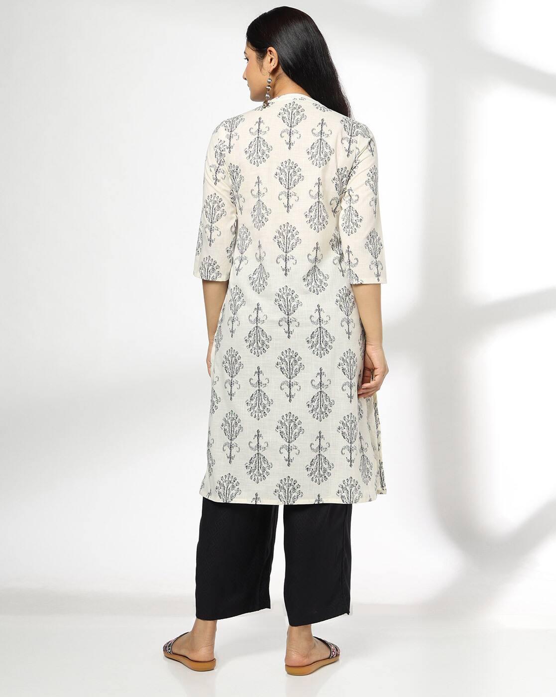 SIYAHI | Women Embroidered Straight Kurta|2