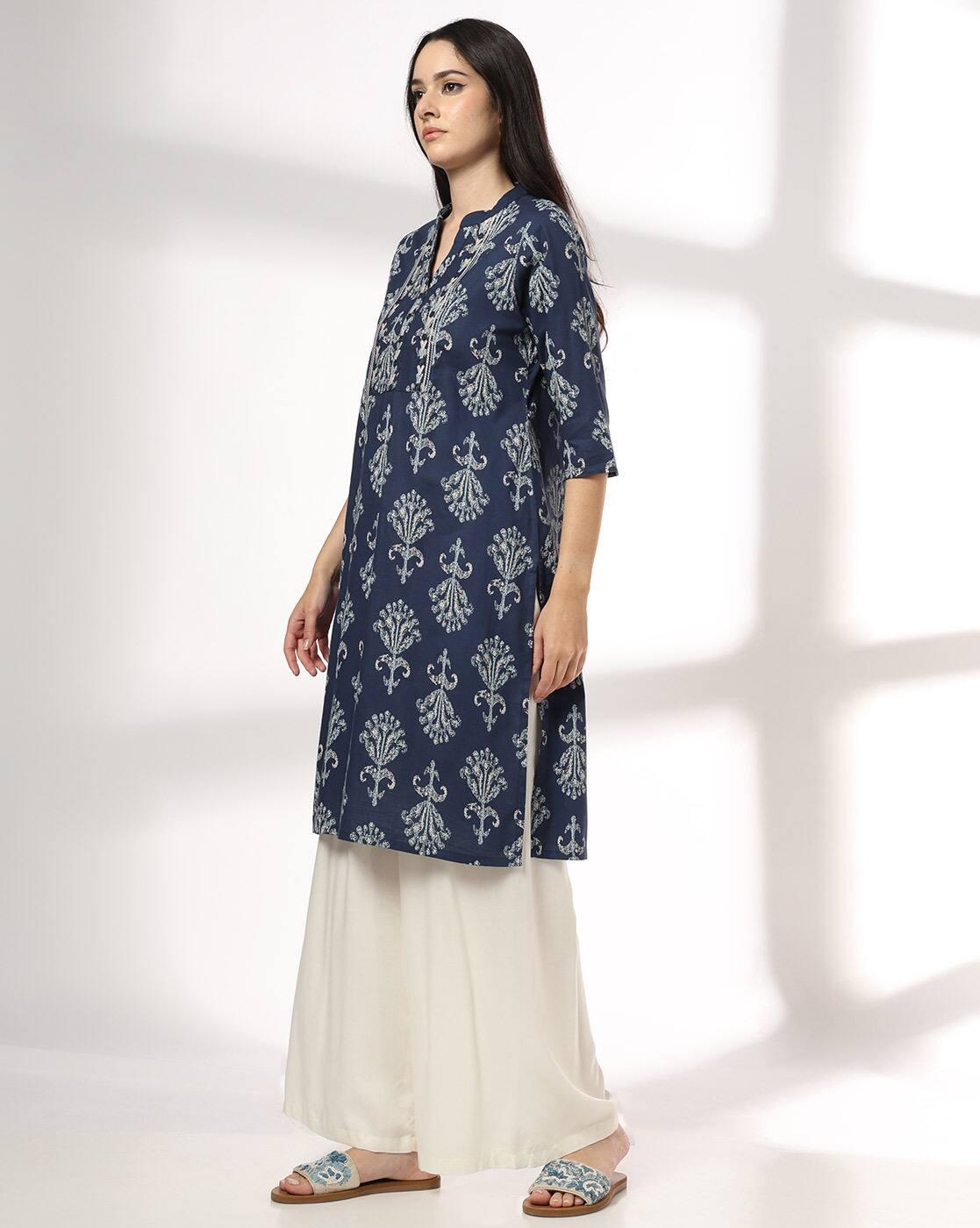 SIYAHI | Women Printed Straight Kurta|1