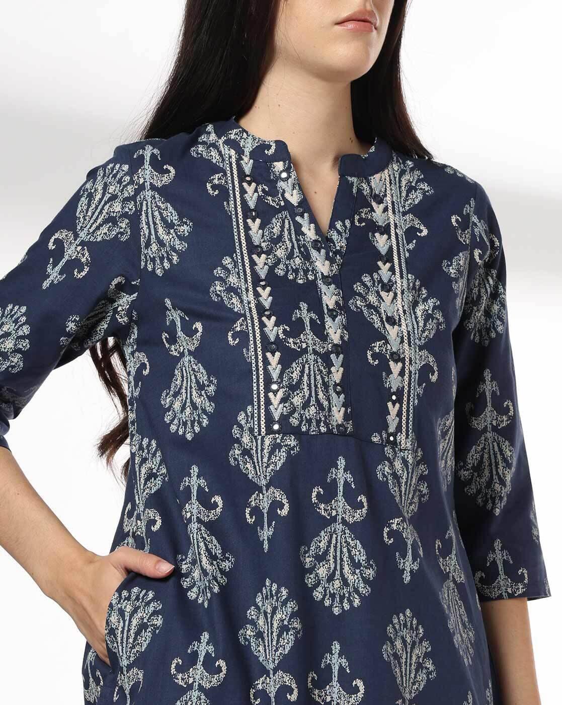 SIYAHI | Women Printed Straight Kurta|3