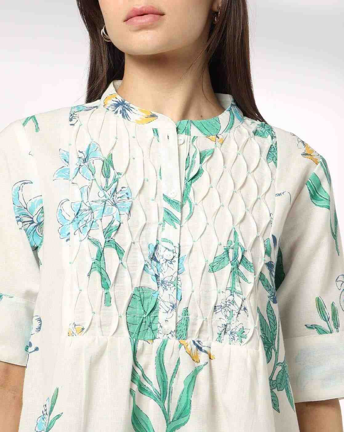 SIYAHI | Women Floral Print Relaxed Fit Tunic|3