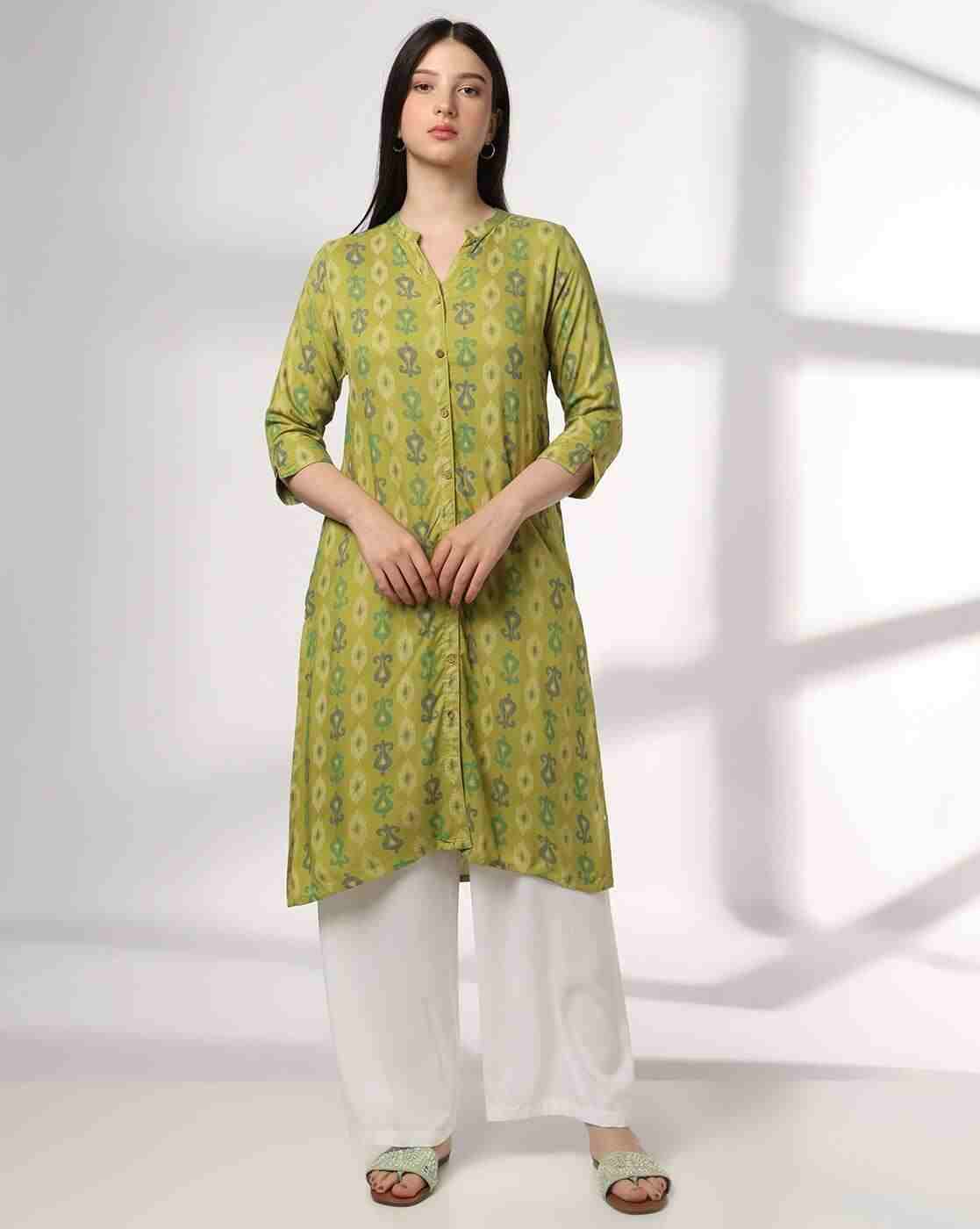 SIYAHI | Women All-Over Print A-Line Kurta|0